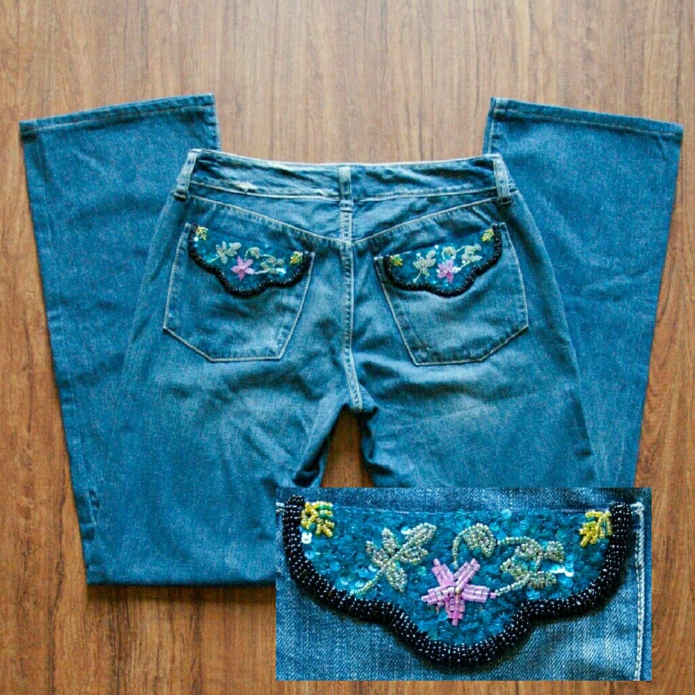 LTB Jeans w/Beaded Embellished Back Pockets
